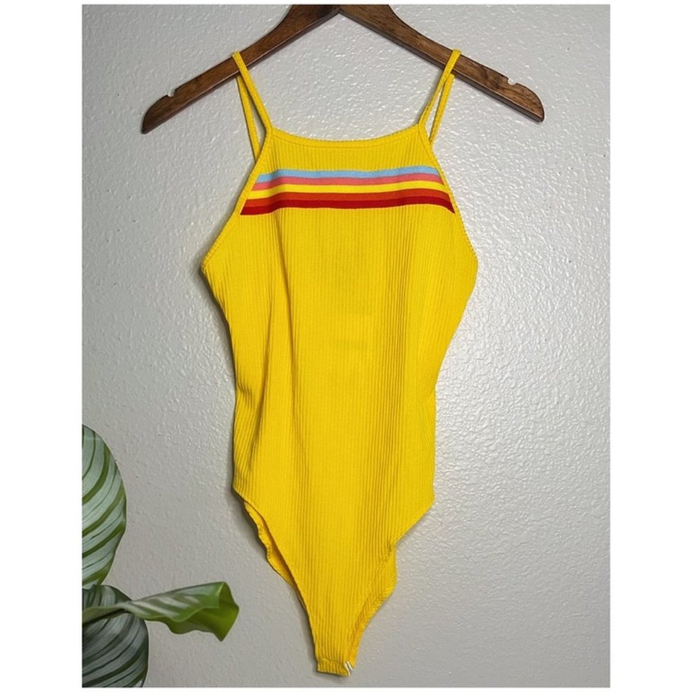 NWT Yellow Forever 21 Tank Top Bodysuit
